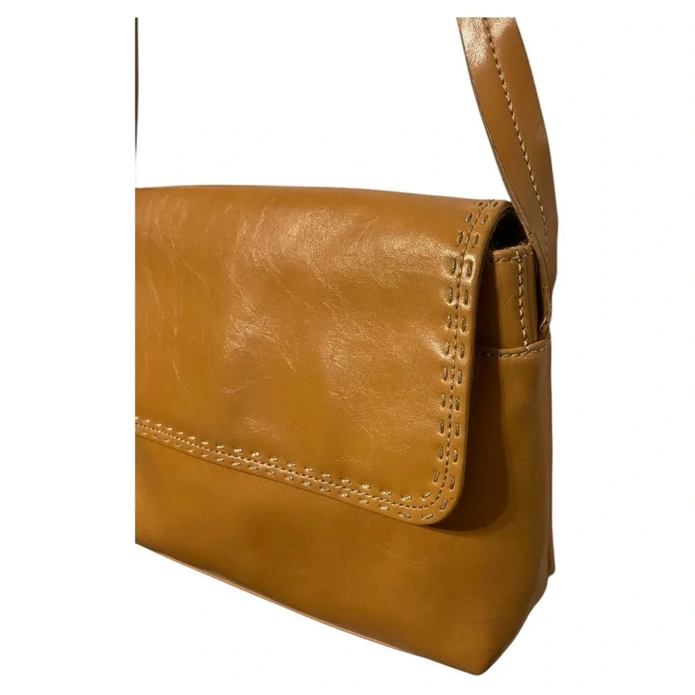 Tan Shoulder Purse Flap Over with Pockets Relic Vintage - Picture 5 of 10